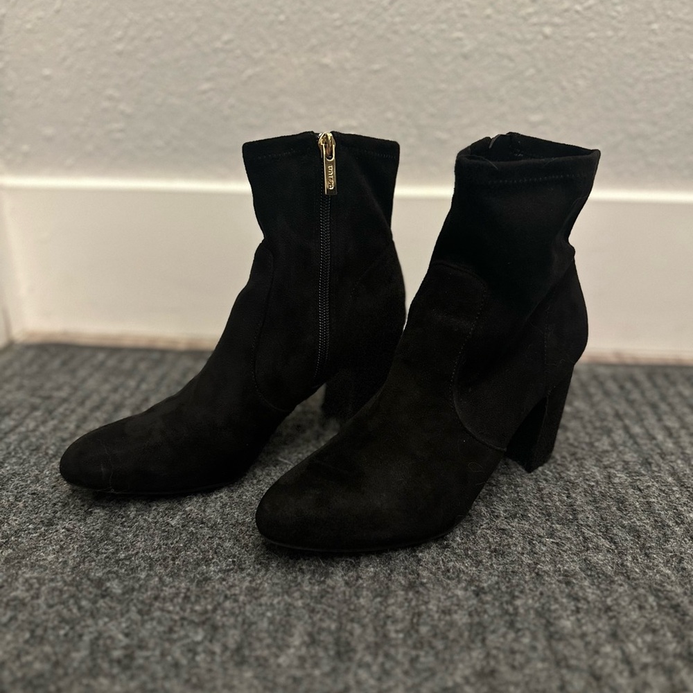 Black Suede Ankle Boots